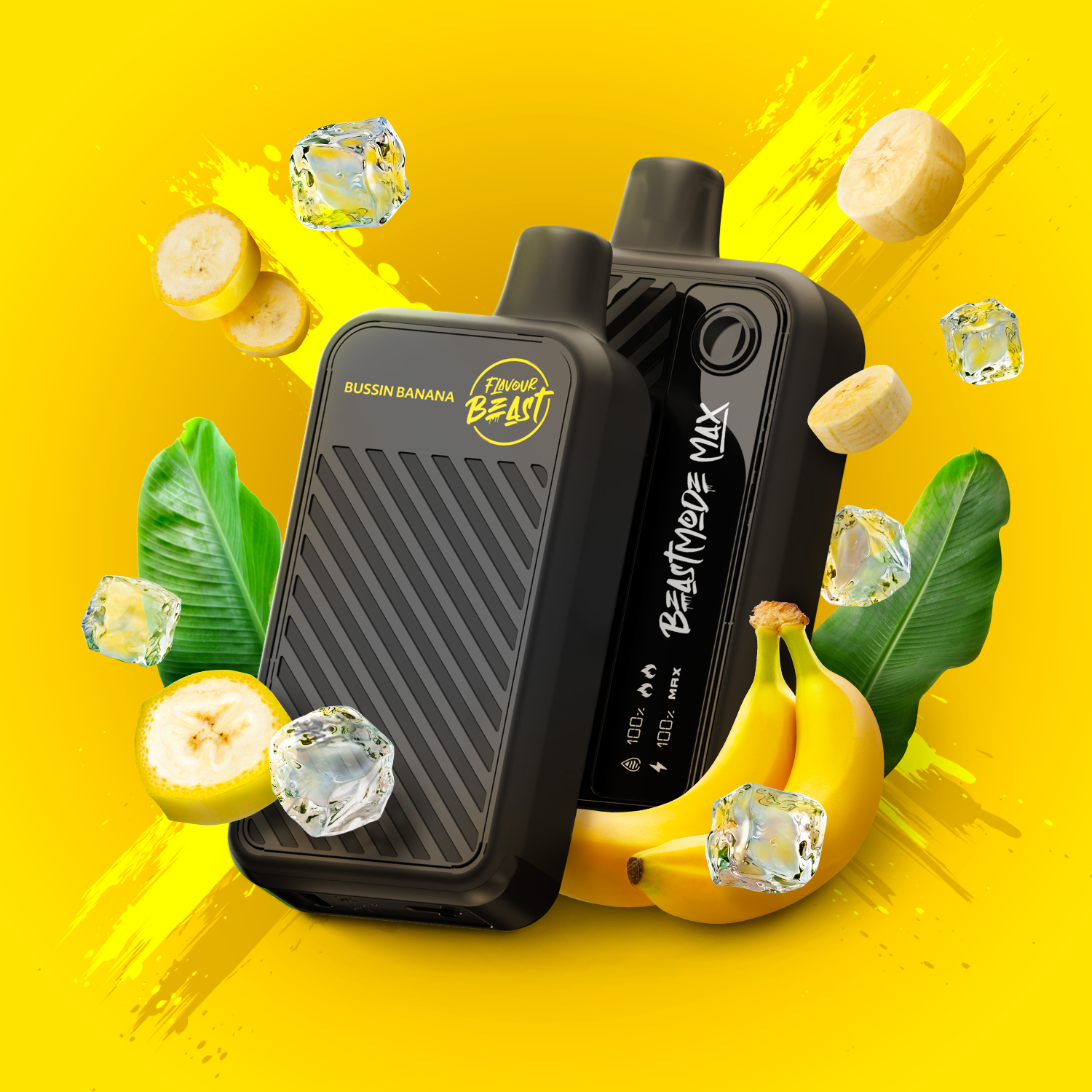 Flavour Beast Beast Mode Max 50KDisposable - Bussin Banana Iced Flavour Beast Beast Mode Max 50KDisposable - Bussin Banana Iced