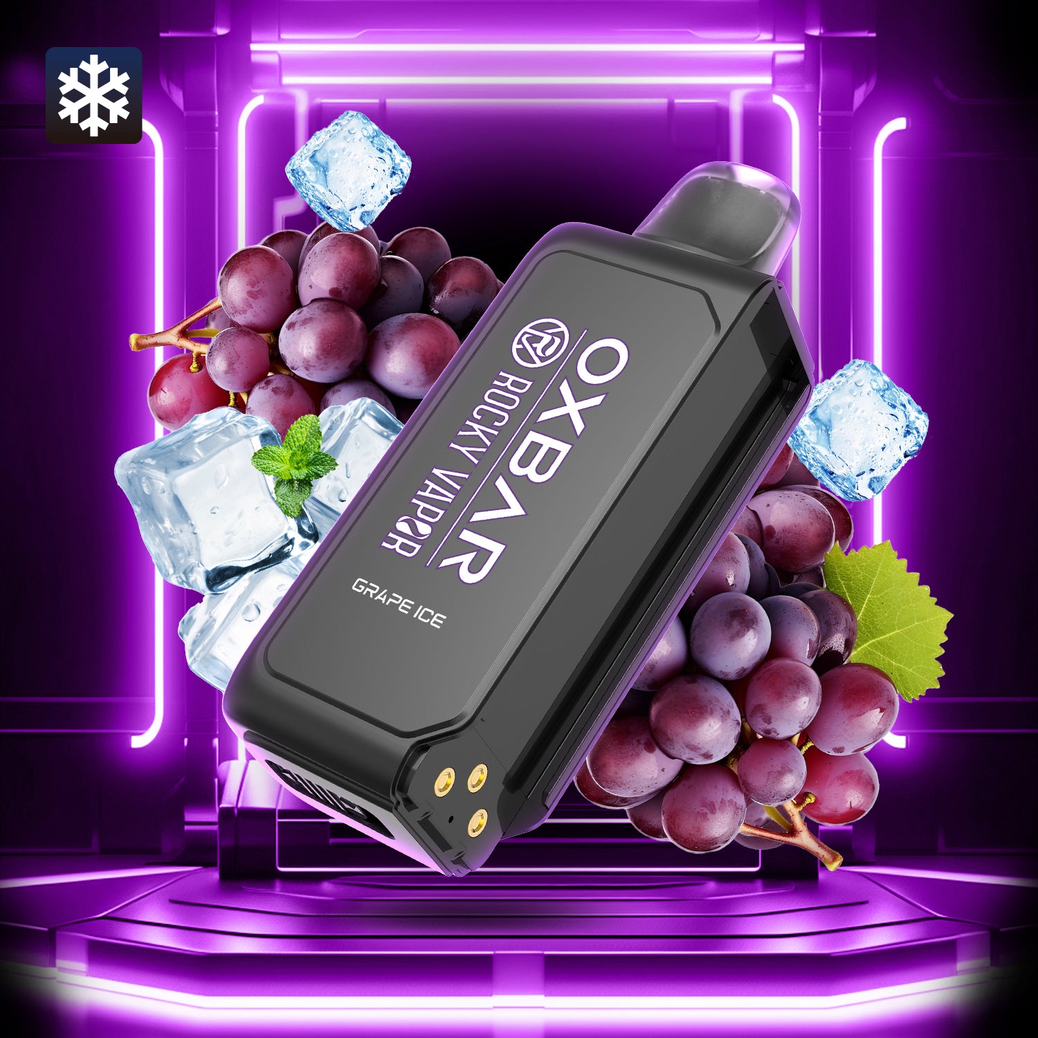 Oxbar Rocky Vapor Svopp Pod - Grape Ice