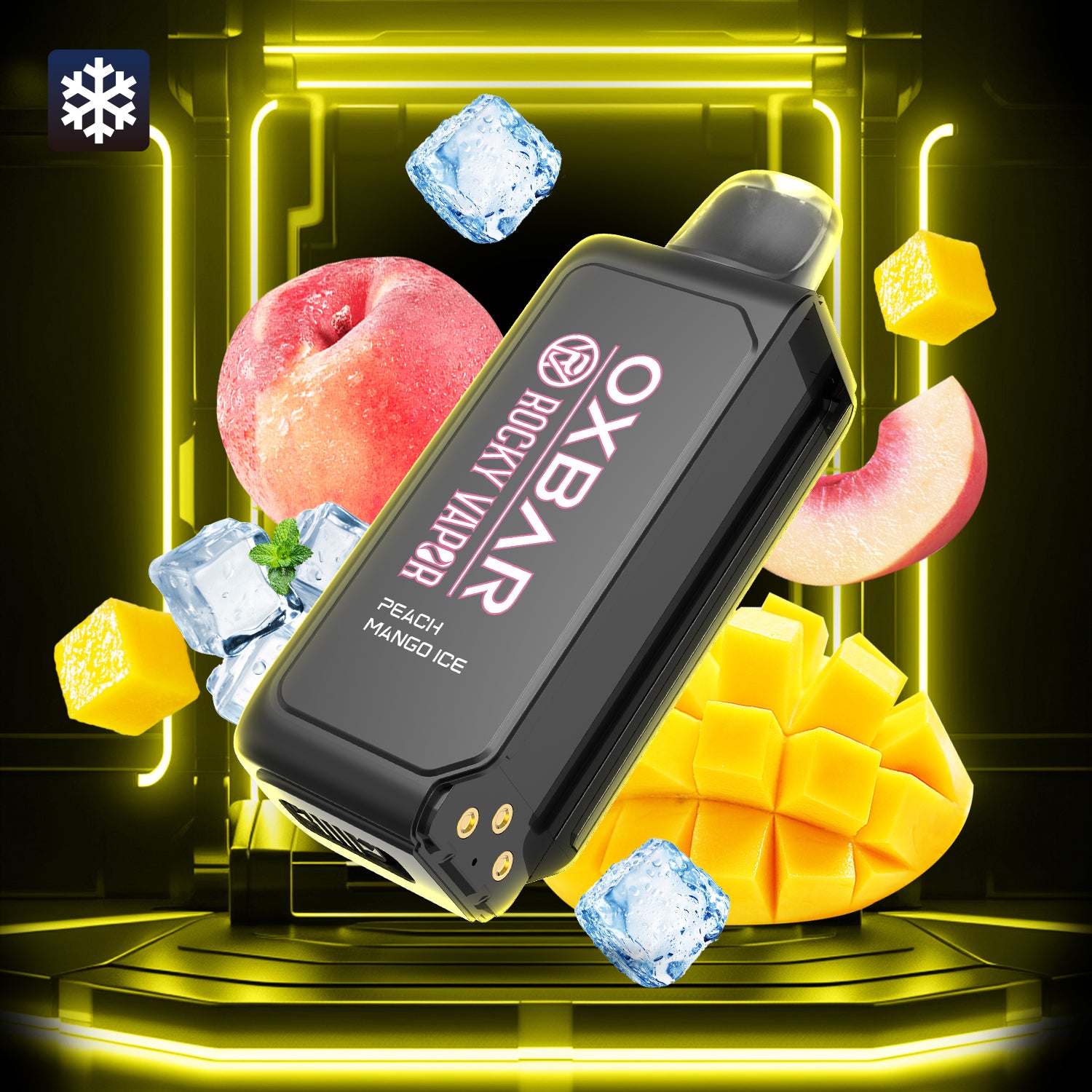 Oxbar Rocky Vapor Svopp Pod - Peach Mango Ice